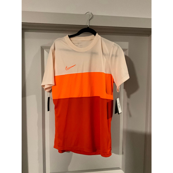 Men’s Nike Dry Academy Soccer/Football Top/Shirt Orange Large - Picture 1 of 9